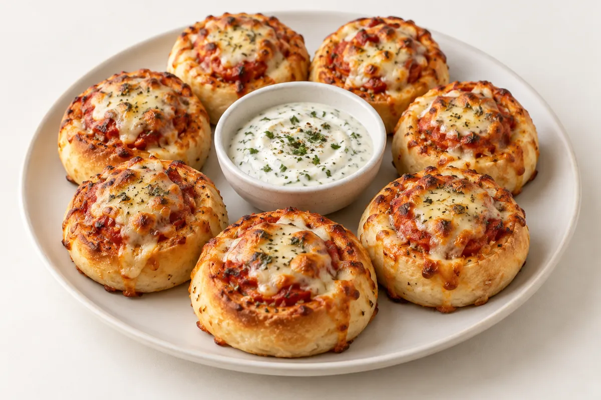 Kleine gefüllte Brötchen