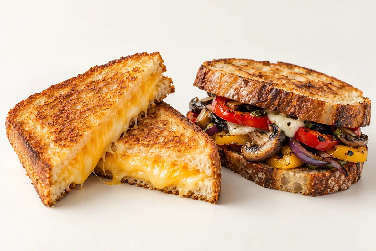 Gefüllte Sandwiches mit Gemüse
