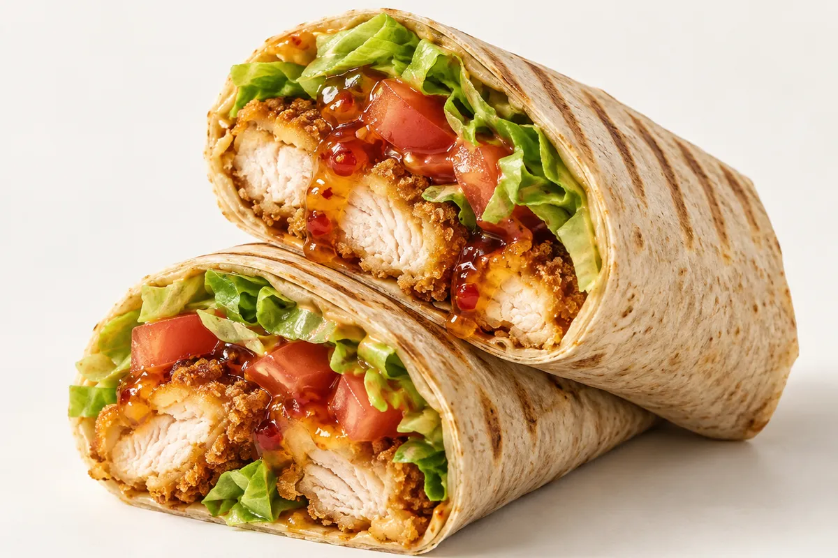 Gefüllte Wraps mit Gemüse